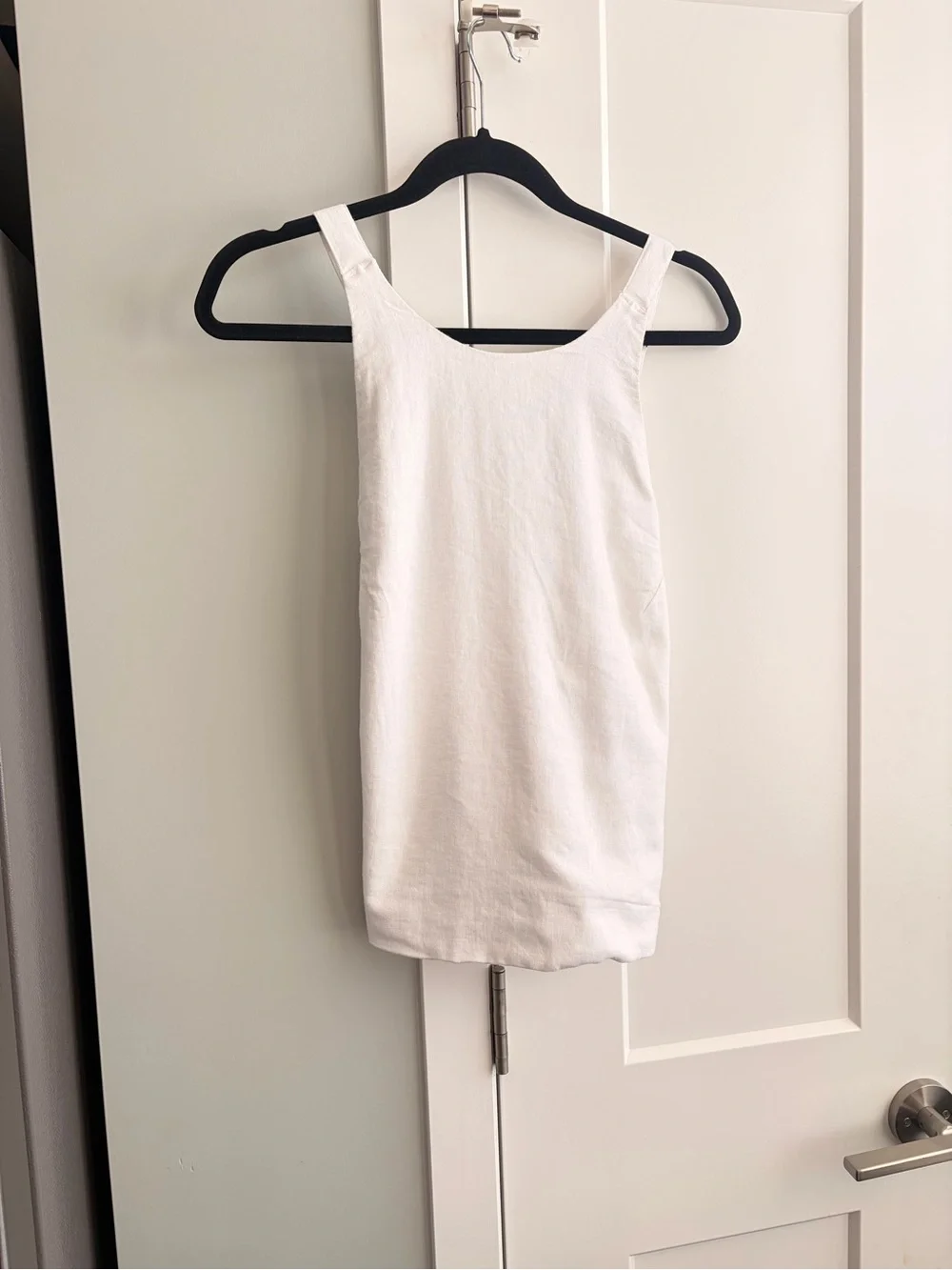 Abercrombie & Fitch White Linen-Blend Open-Back Set Top Size Medium NWT 🛍️ - Picture 5 of 6
